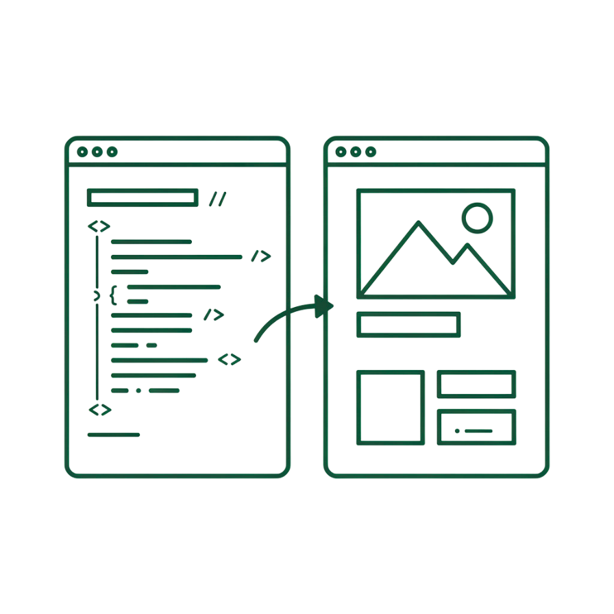 Front-end development icon